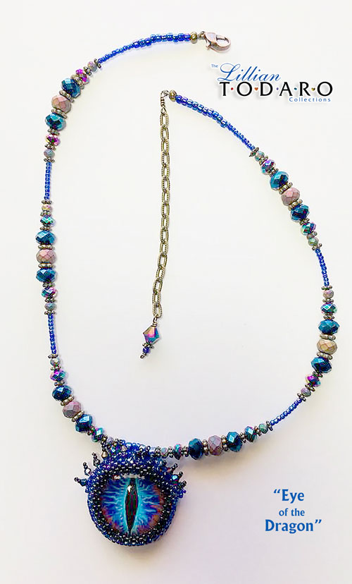 Eye of the Dragon  Necklace by Lillian M. Todaro