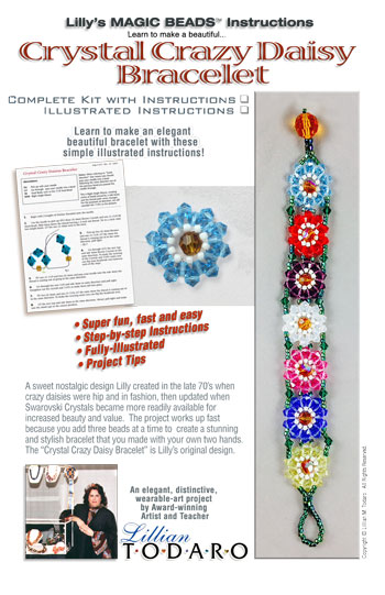 Crazy Daisy Crystal Bracelet